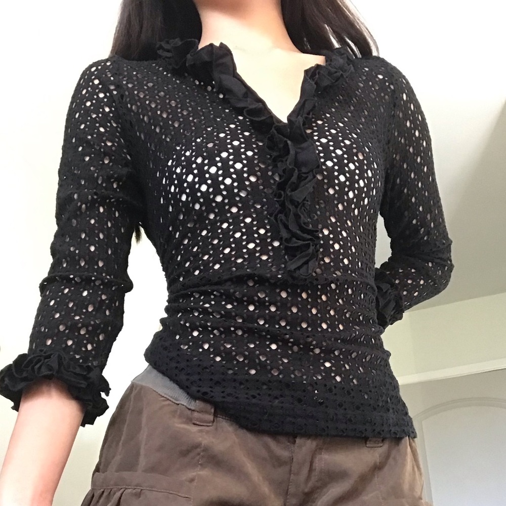 Ann Fontaine coquette blouse
